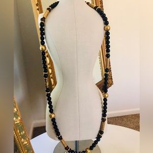 Beautiful 1928 Black Glass necklace
